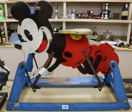 A Triang Mickey Mouse rocking horse